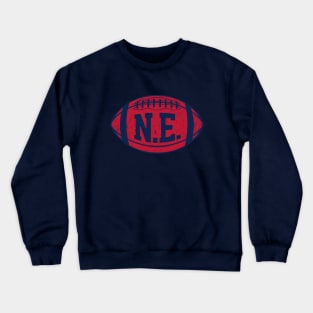 NE Retro Football - Navy Crewneck Sweatshirt